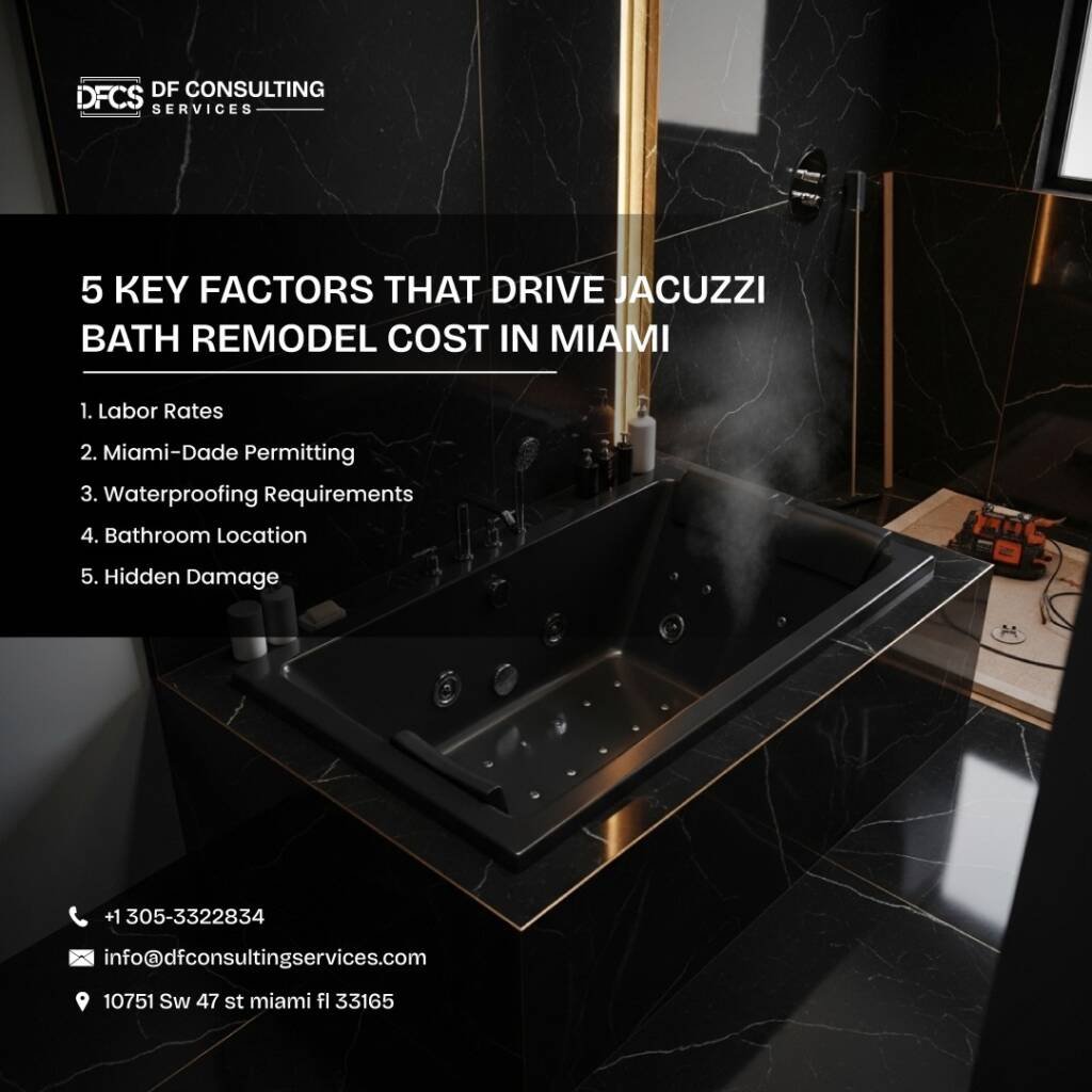 5 key  factors that drive jacuzzi bath remodel cost. 